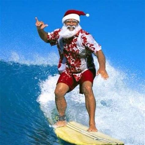 DIY Santa on Holiday Halloween and SantaCon Costume Idea 1 | Hawaiian christmas, Surfing santa ...