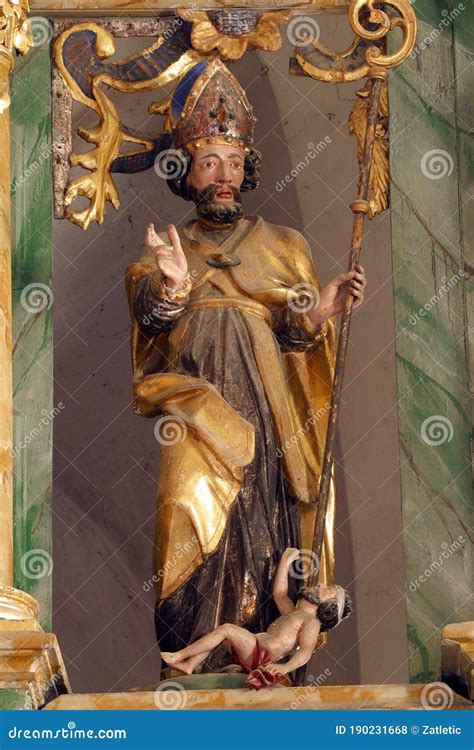 St Martin of Tours, Statue on the Main Altar in the Church of the Three ...