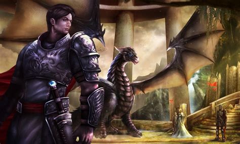 1790x1080 / Girl, Guard, Warrior, Dragon, Wings wallpaper - Coolwallpapers.me!