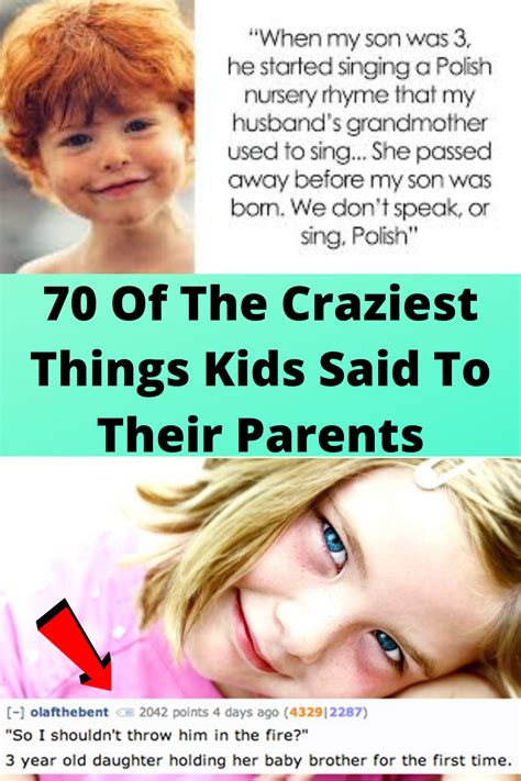 70 Of The Craziest Things Kids Said To Their Parents | Things kids say ...