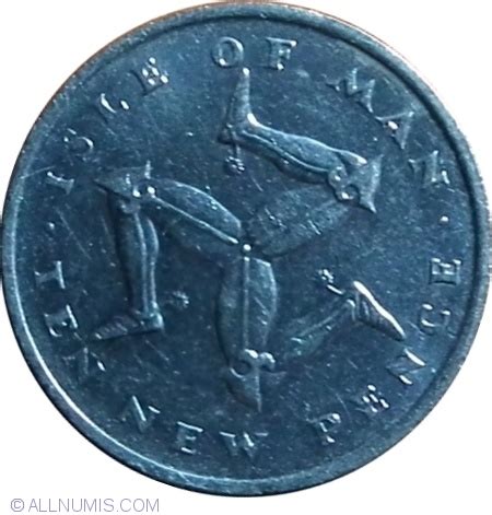 10 New Pence 1975, British Dependency (1970-1980) - Isle of Man - Coin ...