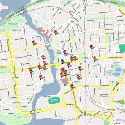 Map of Tampere - TravelsFinders.Com