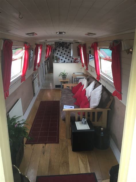 60 foot semi trad narrowboat | Boat house interior, Narrowboat, Boat interior