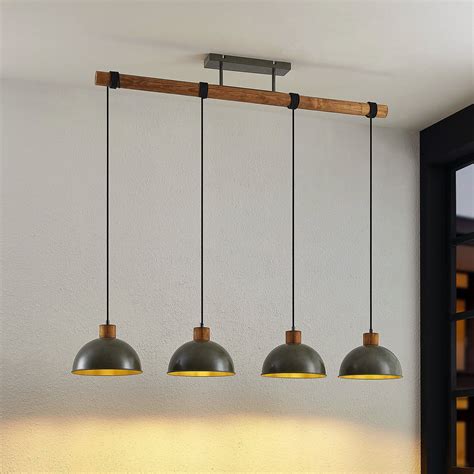 Lindby Durbis hanging light hand-coloured, 4-bulb | Lights.ie