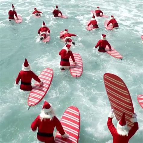 Cocoa Beach Hosts the 10th Annual Surfing Santas Competition - Lifeguard TV