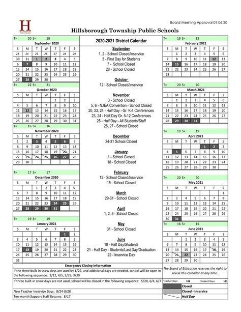 Hillsborough Schools Calendar 2021 - Calendar 2021