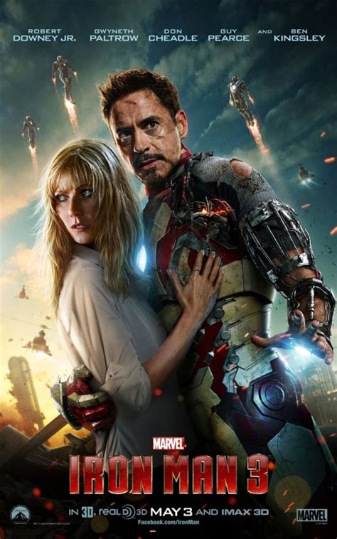 Iron Man 3 Poster With Pepper Potts Officially Released