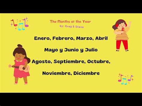 Greg & Steve The Months Of The Year Spanish Song - YouTube