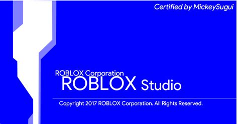 Fan-made ROBLOX Studio splash screen by MicrosoftMickeySugui on DeviantArt