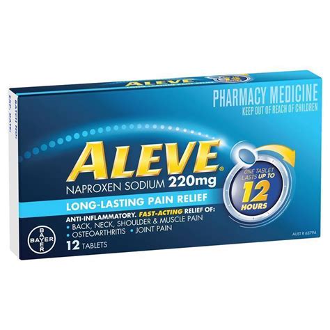 Buy Aleve 12 Hour 220mg 12 Tablets Online at Chemist Warehouse®