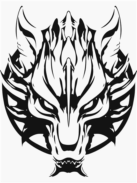 "Fenrir Norse wolf" Sticker for Sale by LemonLad | Redbubble