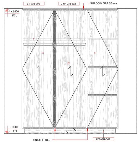 Front elevation of the cupboard design given in this cad file. Download this 2d AutoCAD drawing ...