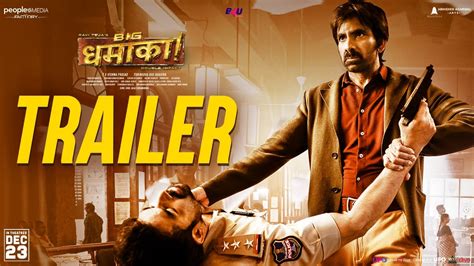 Big Dhamaka Official Hindi Trailer | Ravi Teja | Sreeleela | T R ...