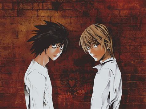 Death Note Light Yagami and L HD wallpaper | Wallpaper Flare