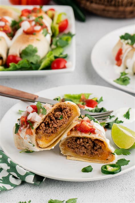 Air Fryer Beef & Bean Chimichangas - Air Fryer Fanatics