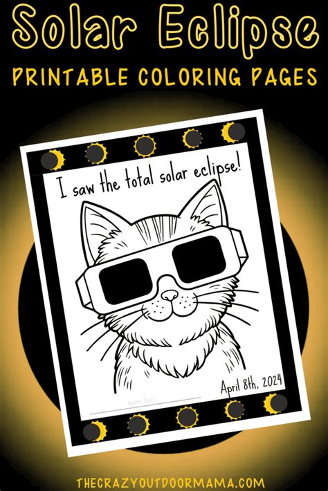 Solar Eclipse 2024 Kids Printable Activity Pack! – The Crazy Outdoor Mama