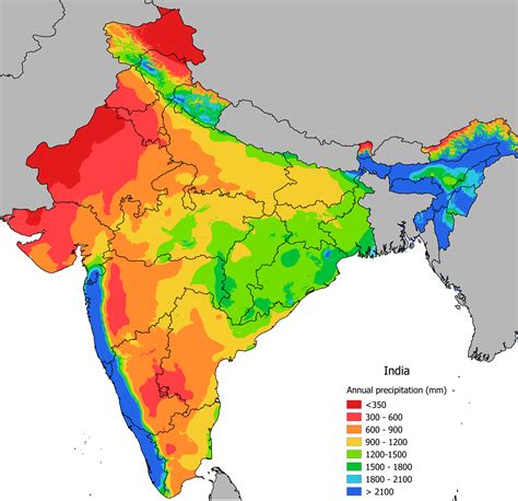 [OC] High resolution precipitation map of Ind*a : r/MapPorn