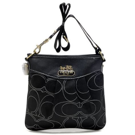 Coach Swingpack In Signature Medium Black Crossbody Bags AWZ [coach20211743] - $57.69 : Coach ...