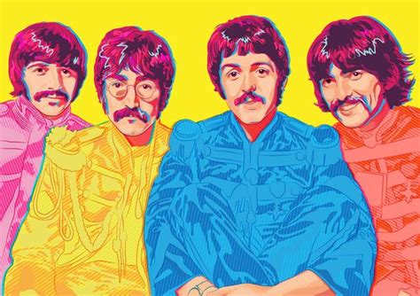 The Beatles - Sgt Pepper by Joe Murtagh, via Behance | Beatles sgt pepper, Sgt pepper, Beatles art