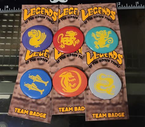 Legends of the Hidden Temple Team Badge | Etsy