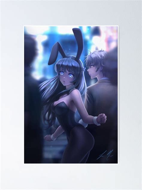 "Bunny Girl Senpai - Mai / Sakuta" Poster for Sale by Lawliet1568 | Redbubble