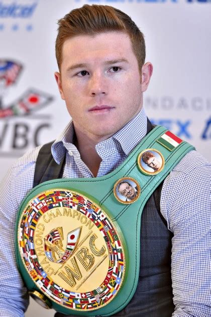 Canelo Alvarez Presented With The WBC Middleweight World Championship ...