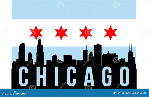 Chicago Landmarks Skyline. Vector Illustration | CartoonDealer.com ...