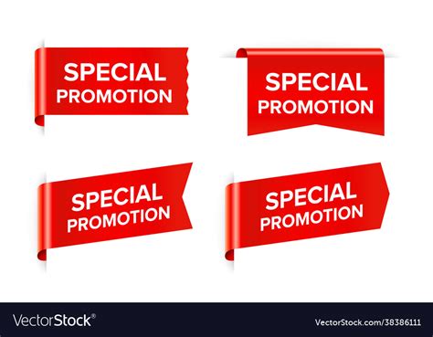 Special promotion sticker isolated on white Vector Image