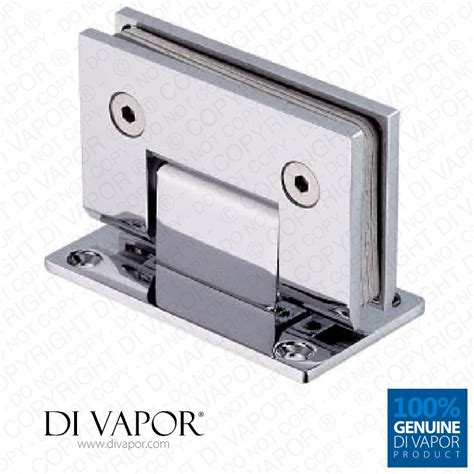 90 Degree Wall Mounted Shower Door Glass Hinge | Double Sided | Chrome Plated Stainless Steel ...