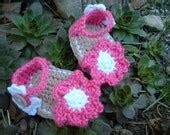 Items similar to Easy Crochet Baby Sandals Pattern 215 on Etsy