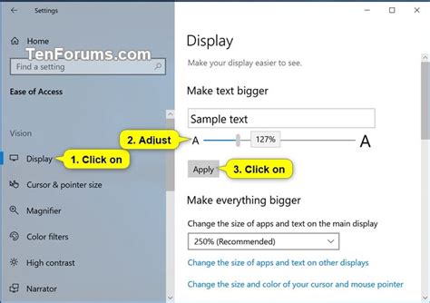 Change Text Size in Windows 10 | Tutorials