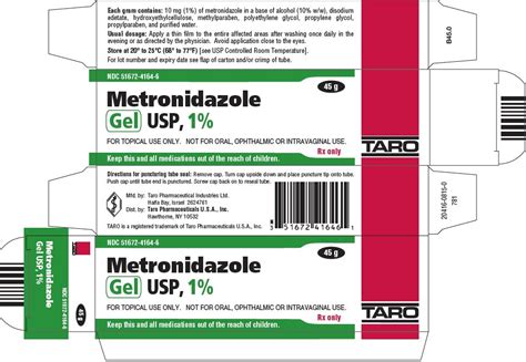 Metronidazole Gel - FDA prescribing information, side effects and uses