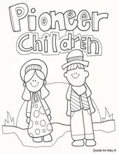 Pioneer Children Coloring Pages Sketch Coloring Page