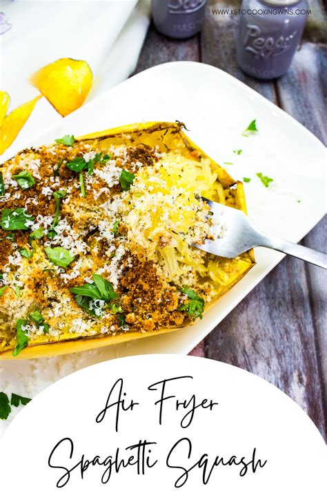 Air Fryer Spaghetti Squash with Parmesan - Keto Cooking Wins | Recipe | Side dish recipes, Tasty ...