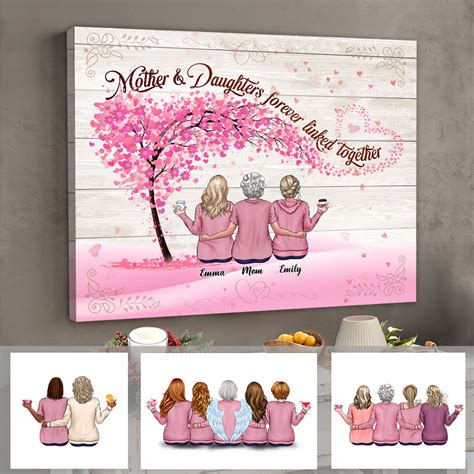 Gift for Mom, Gift for Sisters, Birthday Gift, Christmas Gift - Mother and Daughters - Mother ...