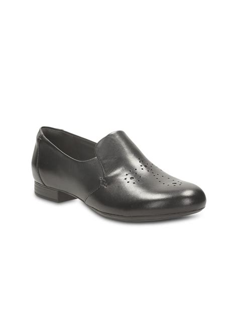 Buy Clarks Women Black Leather Casual Shoes - Casual Shoes for Women ...