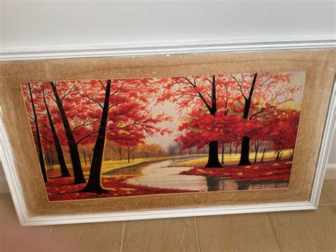 Beautiful wall embroidery art painting, Hobbies & Toys, Stationery ...