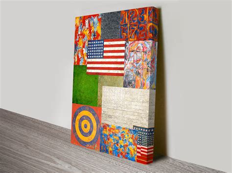 Jasper Johns Collage Pop Art Canvas Print