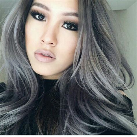 gray balayage - Google Search | Gray hair highlights, Grey hair color ...