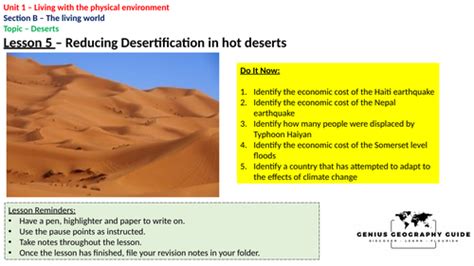 Reducing desertification | Teaching Resources