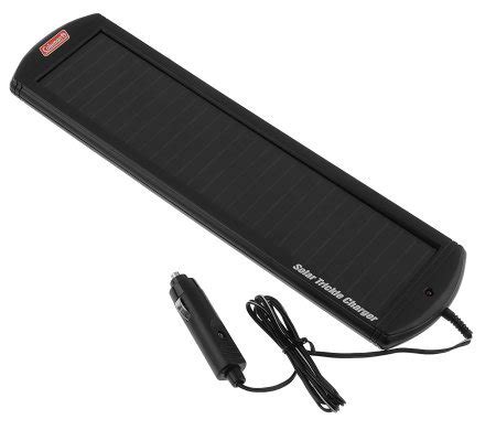 Coleman 12V Battery Saver Solar Car Battery Charger - Page 1 — QVC.com