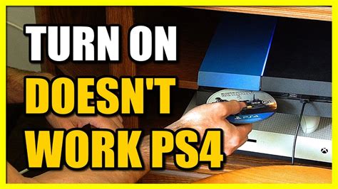 How to Turn ON PS4 if Power Button Doesn't Work (Easy Tutorial) - YouTube