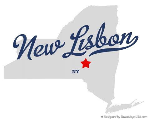Map of New Lisbon, NY, New York