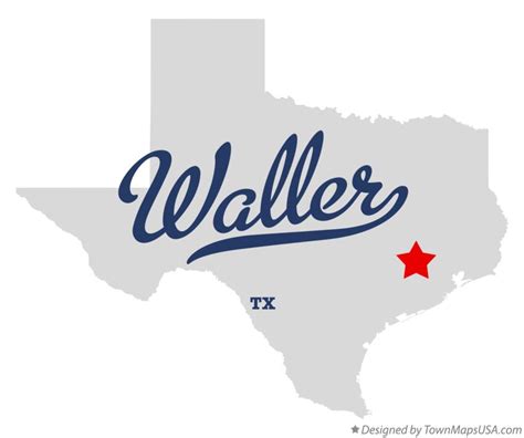 Map of Waller, TX, Texas