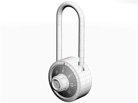 3D Combination Padlock - TurboSquid 1299759