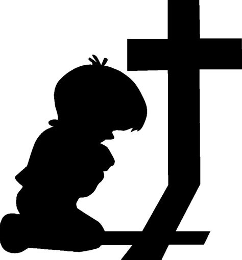 Praying Child Silhouette at GetDrawings | Free download