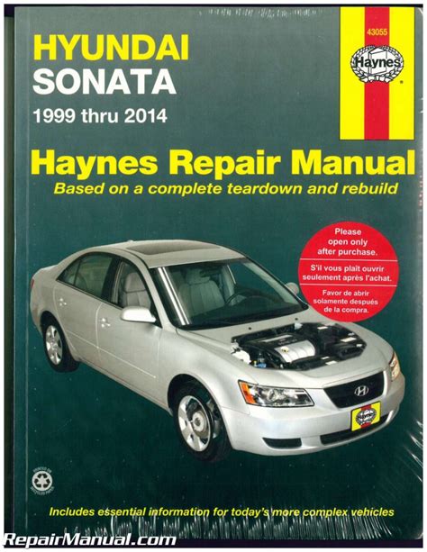 Haynes Hyundai Sonata 1999-2014 Auto Repair Manual