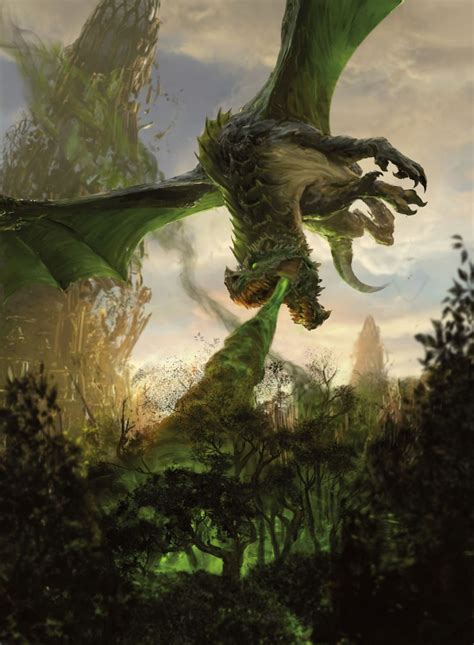 Green Dragon MtG Art from Adventures in the Forgotten Realms Set by ...