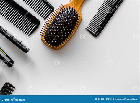 Hairdresser Tools in Beauty Salon on White Background. Stock Illustration - Illustration of ...