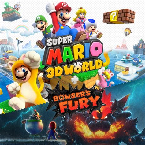 Super Mario 3D World + Bowser’s Fury (2021) Nintendo Switch box cover ...